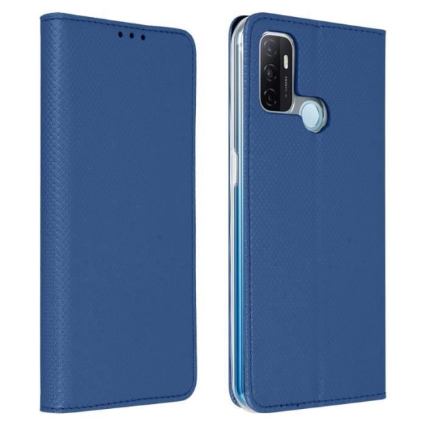 Étui Folio - AVIZAR - Oppo A53 / A53s - Øko-læder - Mørkeblå - Magnetflip Midnattsblå