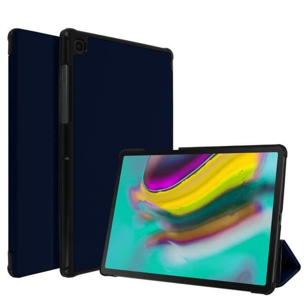 Etui - Samsung - Galaxy Tab S5e - Ekoskinn - Videostöd - Nattblå Midnattsblå