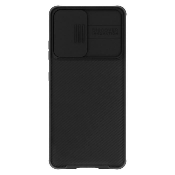 Fodral till Samsung S21 Plus kameraskydd Ribbed Finish CamShield Pro Nillkin Black Svart