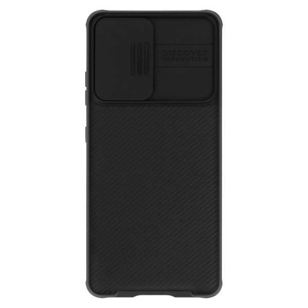 Taske til Samsung S21 Plus kameracover Ribbed Finish CamShield Pro Nillkin Sort Svart