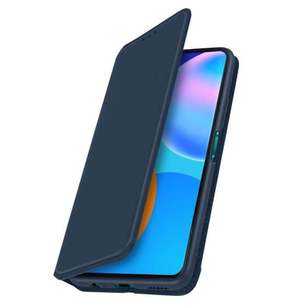 Housse - Huawei - P smart 2021 - Øko-læder - Wallet - Støttefunktion - Blå Blå