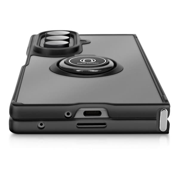 Cover til Samsung Galaxy Z Fold 7 Foldable med Magnetisk Ring Sort Svart