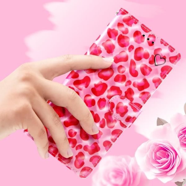Xiaomi Redmi Note 14 5G Lompakkoasu Video Tukena Vaaleanpunainen Rosa