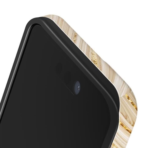 Coque til iPhone 15 Full Glam Antichoc Skræddersyet Burga Guld Gul