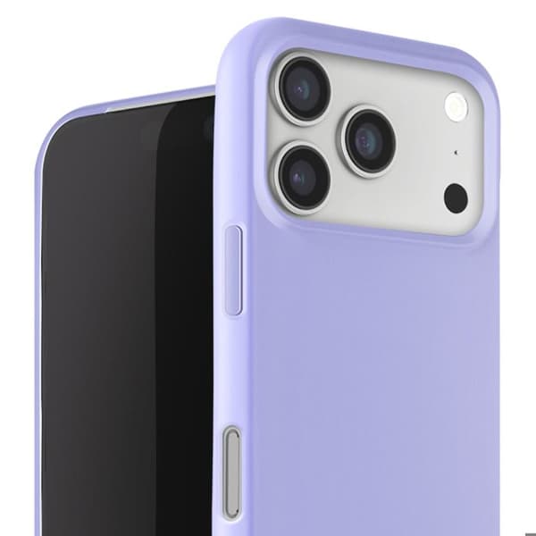 Cover til iPhone 17 Pro Max - AVIZAR - Soft Touch - Halsrem - Silikone - Lilla Violett