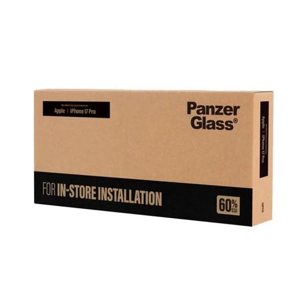 10 kpl iPhone 17 Pro / 18 Pro -näytönsuojia Panzer Glass -sovittimella, läpinäkyvä Vit