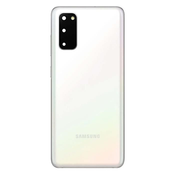 Cache Batteri Samsung Galaxy S20 - Vit - Bakre Ersättningspanel Vit
