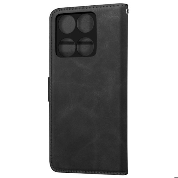 Foliofodral för Motorola Edge 60 Pro Plånbok Stöd för Video Svart