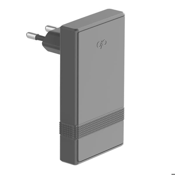 Strømforsyning - FORCE POWER - L-Shape - 45W - 2x USB-C - Ultra-GaN Grå