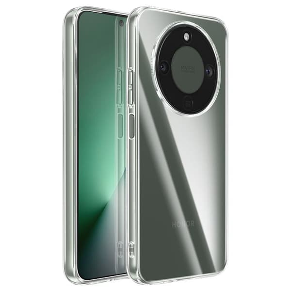 Siliconfodral för Honor Magic 8 Lite, Stötsäkert, Mayaxess Transparent Vit