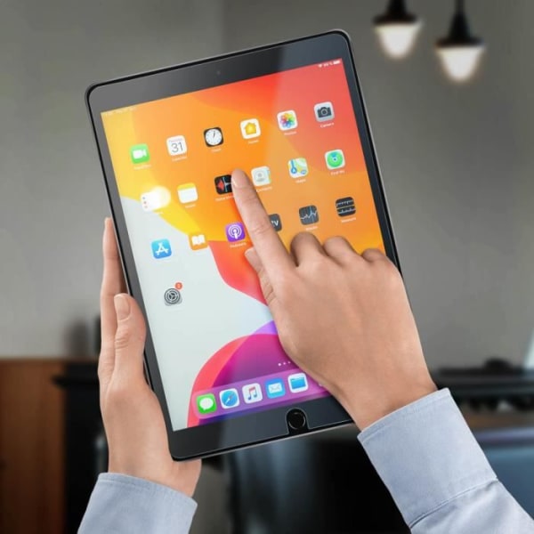 Skärmfilm Apple iPad 2019 10.2 härdat glas 9H Anti-fingeravtryck - Transparent