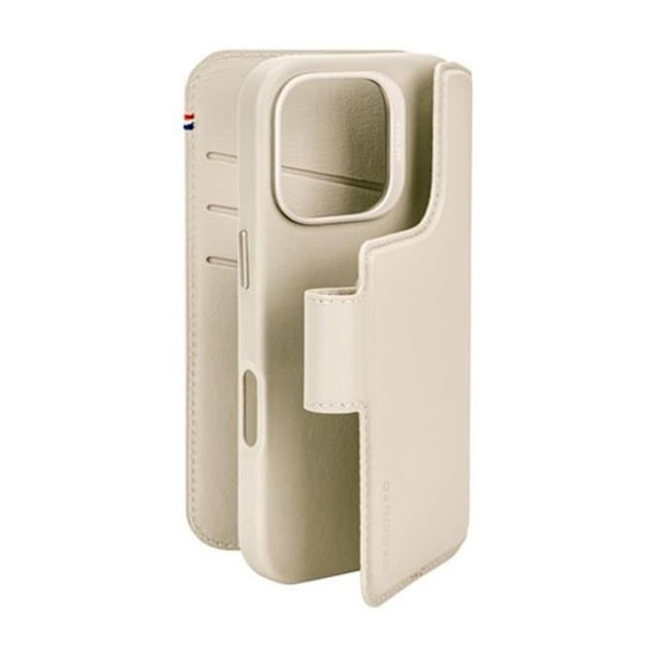 iPhone 16 Pro - MERKKI - Beige Nahkakotelo - MagSafe-yhteensopiva - Puolijäykkä Kuori - 2-in-1 Beige