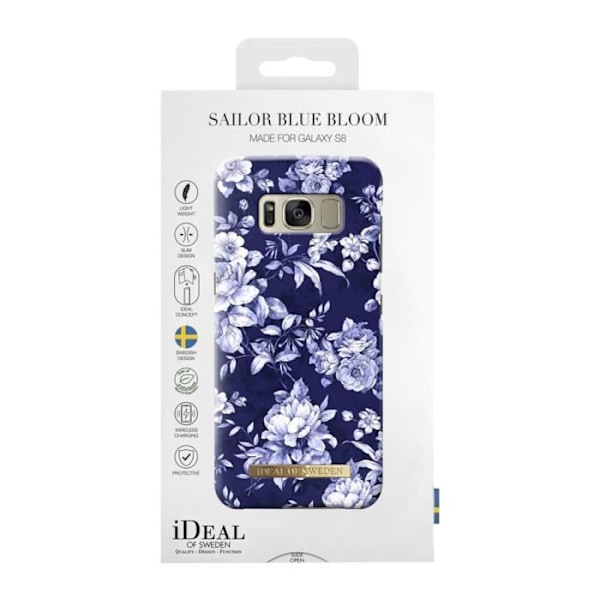 Coque - IDEAL OF SWEDEN - Galaxy S8 - Blommönster och havsmotiv - Styv - Mjuk vid beröring Vit