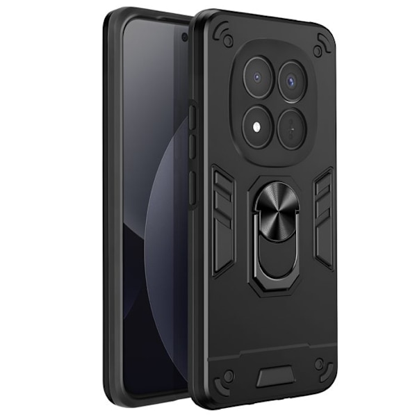 Cover til Redmi Note 15 Pro Plus med sort magnetisk ring Svart