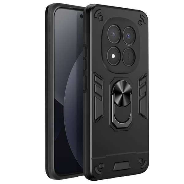 Skyddsfodral för Redmi Note 15 Pro Plus med svart magnetring Svart