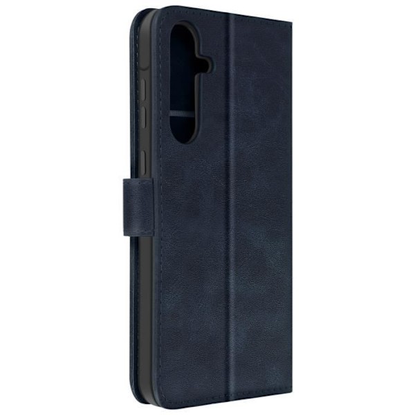 Fodral till Samsung Galaxy A55 - AVIZAR - Handledsrem Flip Wallet Support - Midnight Blue Blå