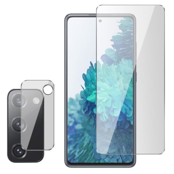 Skyddfilm - AVIZAR - Galaxy S20 FE - Härdat glas 9H - Scratchresistent - 2 stycken Vit