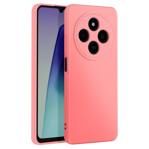 Coque för Xiaomi Redmi 14C Semi-rigid Soft-touch Anti-fingeravtryck Rosa Puder Rosa