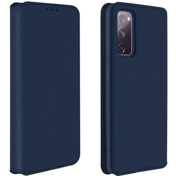 Etui til Samsung Galaxy S20 FE - AVIZAR - Folio Wallet - Eco-læder - Standfunktion - Blå Blå