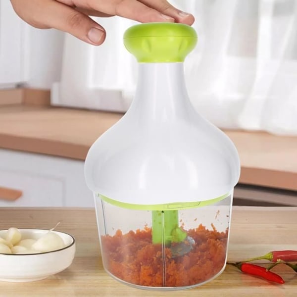 Manuaalinen Vihannessilppuri 900 ml Kotitekoisiin Valmisteluihin Cheffinger Valkoinen / Vihreä Vit