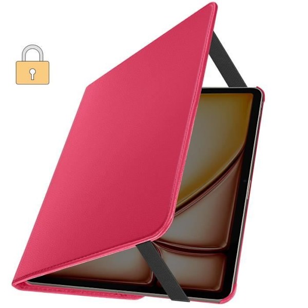Flip Case til iPad Air 13 2024 - AVIZAR - 360 Roterende Folio - Pink - Syntetisk - Unisex Rosa