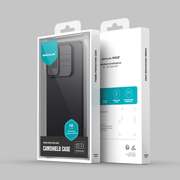 Coque CamShield med Kamera Dækning til Samsung Galaxy A15 5G Nillkin Sort Svart