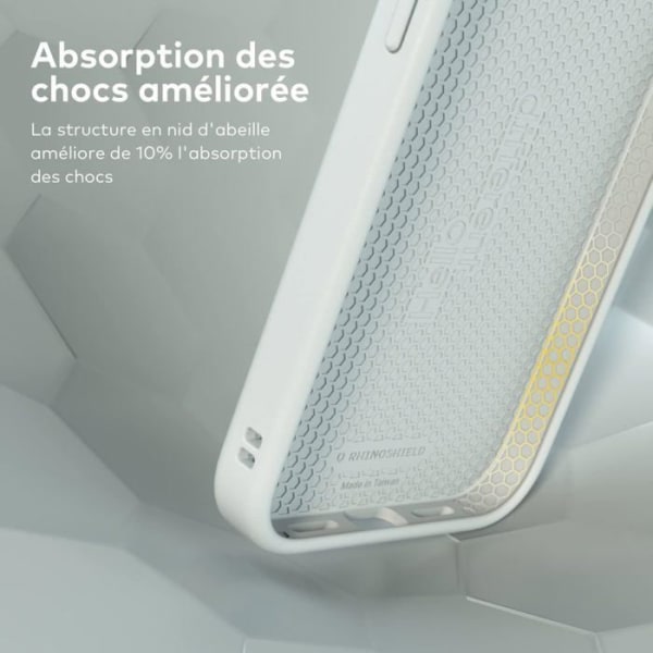 RhinoShield-fodral för [iPhone 14] | SolidSuit - Officiell licens One Piece Shock Absorption - Svart - Sökes