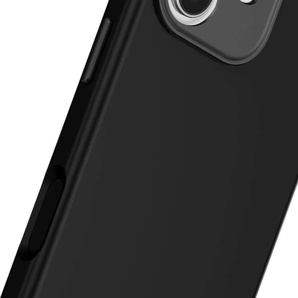 Coque MagSafe - DECODED - iPhone 17 - Antimikrobinen Silikoni - Phantom Black - Iskunkestävä Suoja Svart
