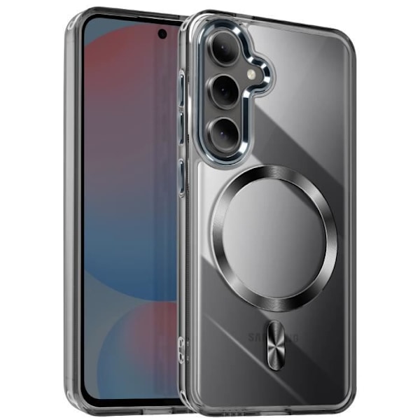 Coque MagSafe för Samsung Galaxy S24 och S25 Bakstycke Glas Färg Svart Svart