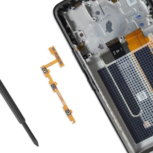Nappknapp för Power och Volym för Xiaomi Redmi Note 13 5G Svart Svart