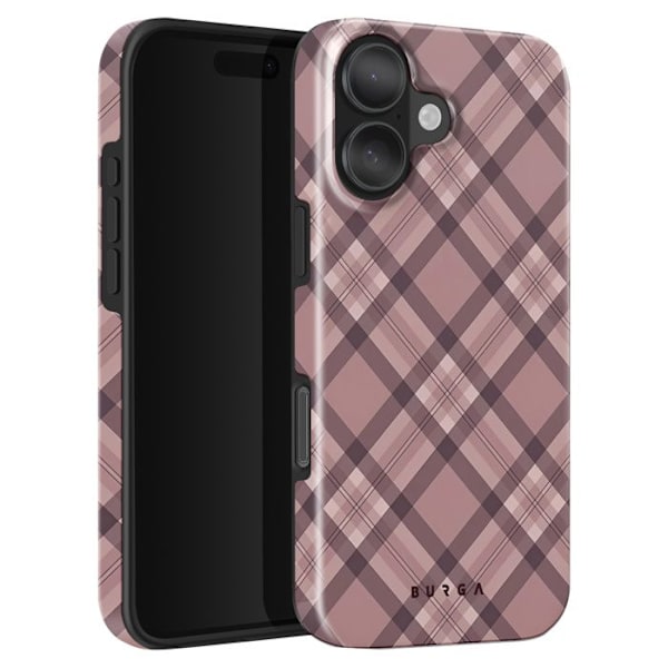 Skyddsfodral för iPhone 16 Plus Stötabsorberande Elegant Upphöjda Kanter