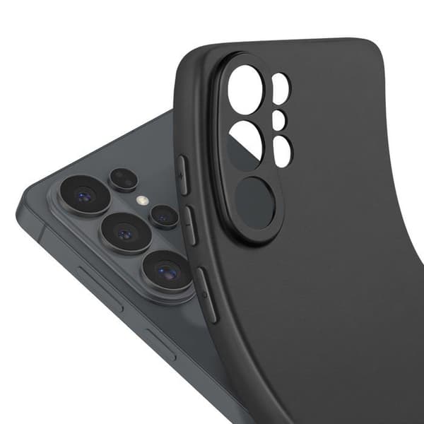 Silicone Cover til Galaxy S26 Ultra i Robust Sort Svart