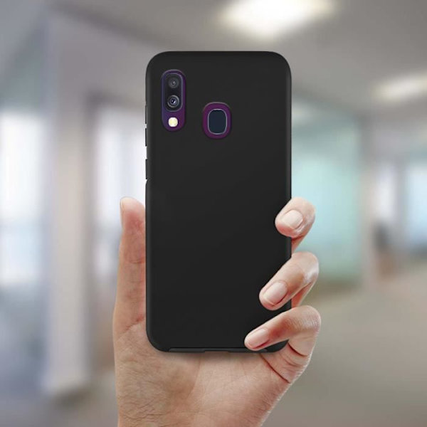 Samsung Galaxy A40 - AVIZAR - Kova Suoja - 360° Suojaus - Ultra-ohut - Kosketus Ylläpidetty Svart