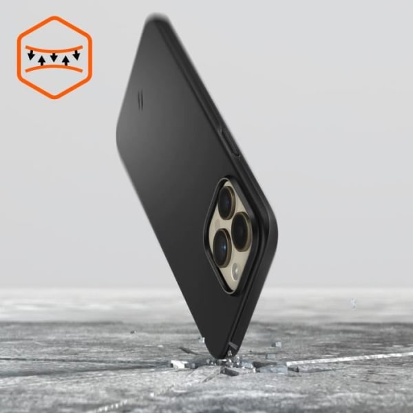 Spigen Thin Fit iPhone 14 Pro Max Cover Sort - Ultratynd stødsikker hybrid Svart