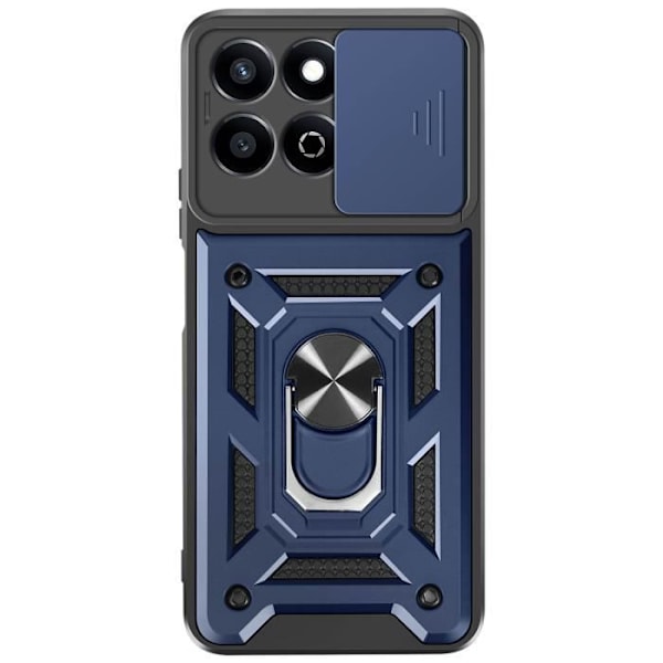 Coque для Honor 200 Smart Bague Support Cache Caméra Coulissant Mayaxess Sininen Yö Blå