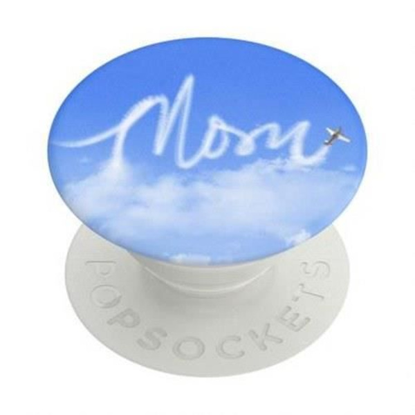Pop Grip - POPSOCKETS - Moln MOM - Vit / Blå - Fällbar - Ultralätt Vit