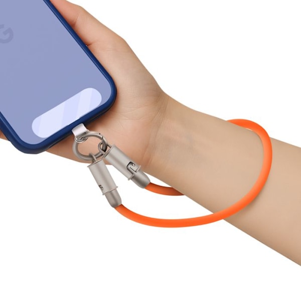 Cabel USB-C til USB-C Power Delivery 80W Kompakt 30cm LinQ Orange Orange