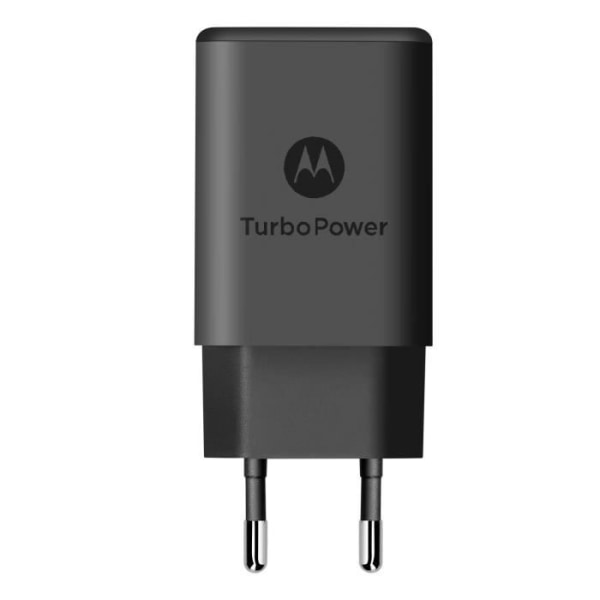 Alkuperäinen Motorolan verkkolaturi, USB TurboPower 15W musta