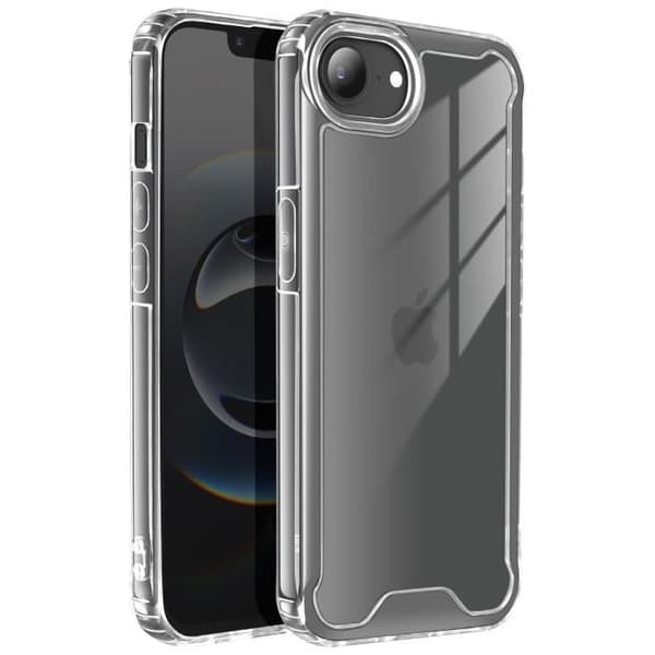 Coque - AVIZAR - iPhone 16e - Styv - Transparent - Förstärkta hörn Transparent