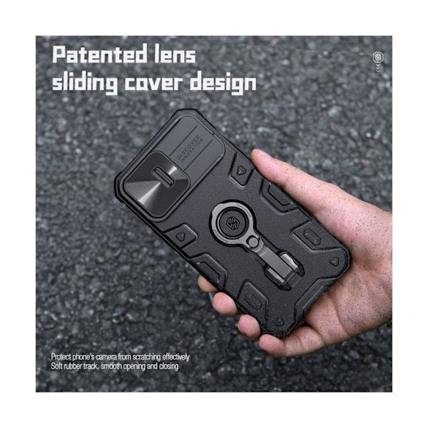 Coque для iPhone 14 Pro Модель CamShield Armor Pro Магнитный Nillkin Чёрный Svart