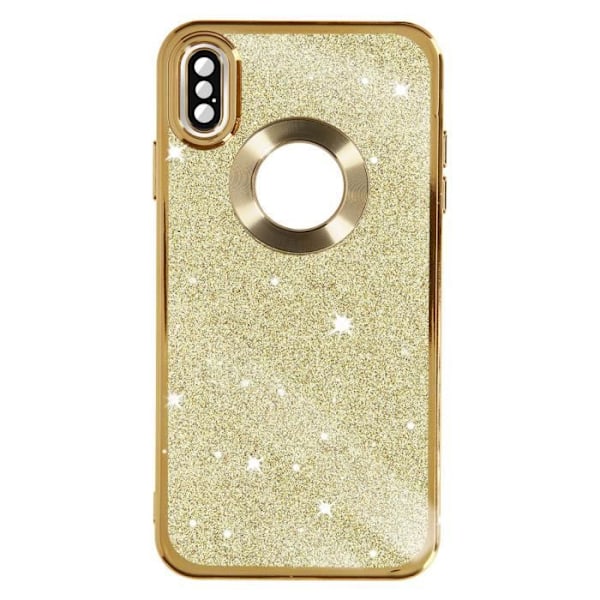 iPhone X och XS Glitter Gold-fodral