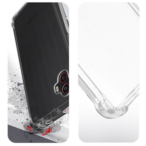 AVIZAR Protection Pack för Samsung Xcover 6 Pro - Förstärkt hårt skal och transparent härdat glas Transparent