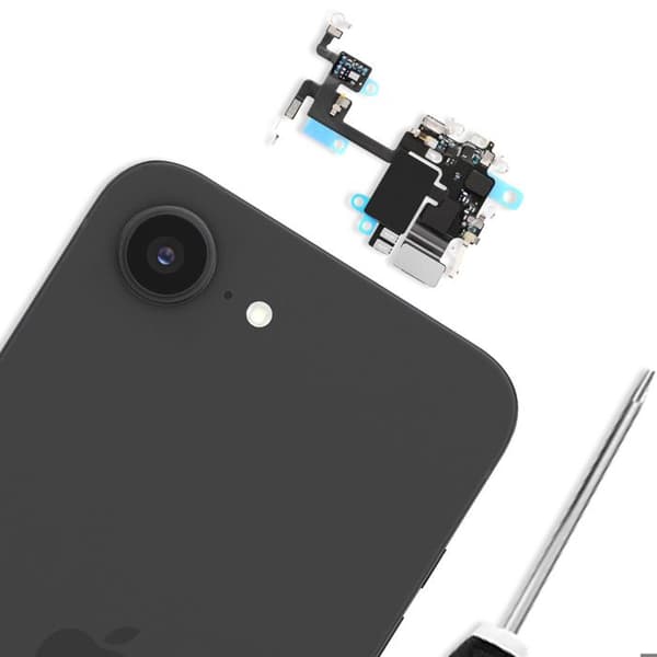 Wi-Fi antenne nappe - AVIZAR - iPhone 16e - Fleksibel - Diskret installation - Sort Svart