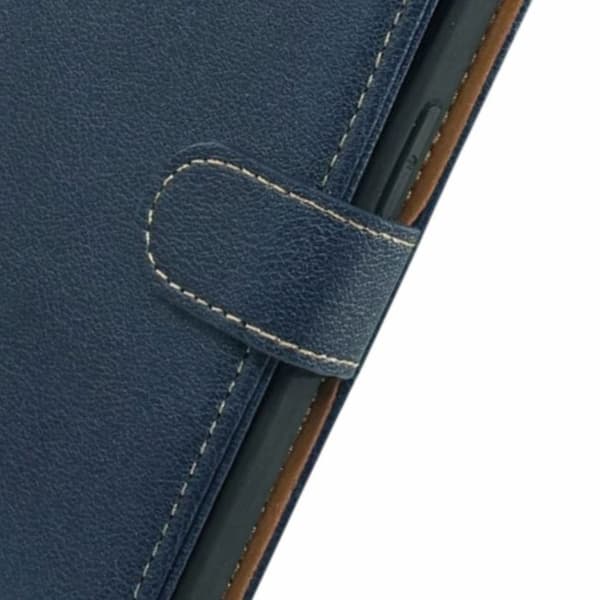 Pungetui til Xiaomi Poco F8 Pro Litchi tekstur Anti-RFID Blå Blå