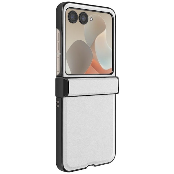Coque Clapet til Motorola Razr 60 og 50 5G med Hinge Beskyttelse Hvid Vit