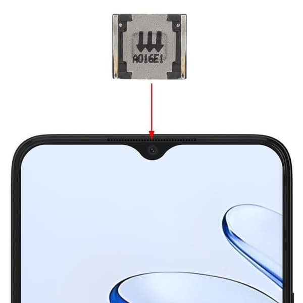 Intern højttaler til Honor 70 Lite og X6 Black Svart