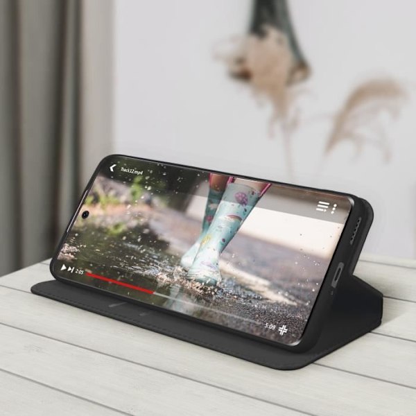 Plånboksfodral - AVIZAR - Huawei Nova 9 och Honor 50 - Konstläder - Svart - Magnetisk Svart