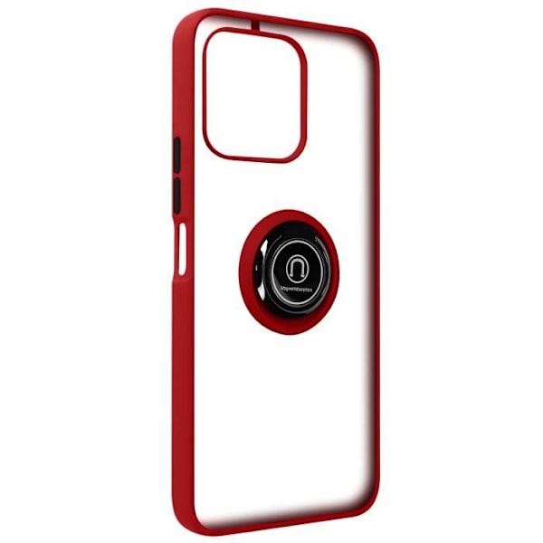 Coque pour Honor X6 et X8 5G - AVIZAR - Bi-matière Bague Métallique - Rouge