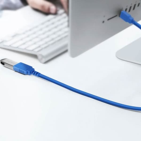USB 3.0-förlängningskabel 5 Gb/s Synkroniseringslängd 1,5 m LinQ Blue Blå