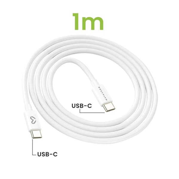 Lader til Fairphone 4 20W + USB-C kabel 1m Mayaxess Hvid Vit